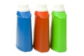 Liquid Detergent in Colorful Bottles