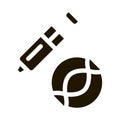 Liquid Dropper Pipette Biomaterial glyph icon