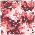 Liquid effect seamless pattern. Red and pink colors. Rapport, Vector.