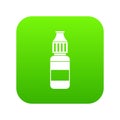 Liquid for electronic cigarettes icon digital green