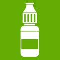 Liquid for electronic cigarettes icon green Royalty Free Stock Photo