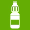 Liquid for electronic cigarettes icon green Royalty Free Stock Photo