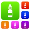 Liquid for electronic cigarettes set collection Royalty Free Stock Photo