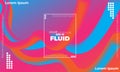 Liquid flow Fluid color shapes Applicable for gift card cover poste