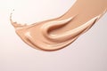 Liquid Foundation Splashes On Clear Background, Cutout For Versatility Royalty Free Stock Photo