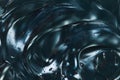 Liquid gel texture background. Abstract dark black shiny liquid with bubbles