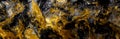 Liquid gold and black marble abstract artwork Royalty Free Stock Photo