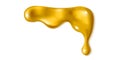 Liquid golden icing drop Royalty Free Stock Photo