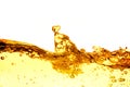 Liquid gold drop and ripple Royalty Free Stock Photo