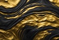 liquid gold and rough black