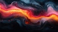 liquid gradient black with darkest red, amber, wallpaper, with copy space Royalty Free Stock Photo