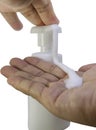 Liquid hand soap foam Royalty Free Stock Photo