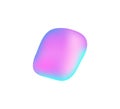 liquid hologram shapes. Futuristic fluid holographic elements. Vector neon vaporwave logo