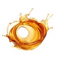 Liquid honey splash. Oil or orange juice splash. Generative AI Royalty Free Stock Photo