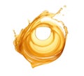 Liquid honey splash. Oil or orange juice splash. Generative AI Royalty Free Stock Photo