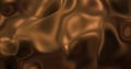 Liquid hot chocolate background. Melted dark chocolat texture 3D rendering . Glamour silk backdrop . 3D illustration