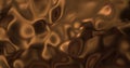 Liquid hot chocolate background. Melted dark chocolat texture 3D rendering . Glamour silk backdrop