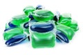 Liquid laundry detergent sachets Royalty Free Stock Photo