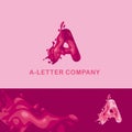 Liquid letter A 1 Royalty Free Stock Photo