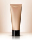 Liquid makeup foundation in tube vector illustration