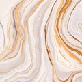 Liquid marble background with glittery gold elements