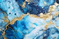 Liquid marble painting abstract background with gold texture, generative AI