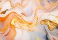 Liquid marble painting background design with gold glitter dust texture Royalty Free Stock Photo
