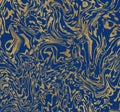 Liquid marble texture. Blue with golden glitter ink painting abstract pattern. Trendy background for wallpaper, flyer, poster, car Royalty Free Stock Photo