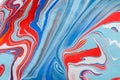 Liquid marbling acrylic paint background. Fluid painting abstract texture