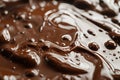 Liquid melted chocolate texture background. Generative Ai Royalty Free Stock Photo