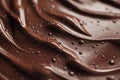 Liquid melted chocolate texture background. Generative Ai Royalty Free Stock Photo
