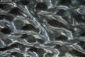 Liquid metal background texture ceiling silver roof Royalty Free Stock Photo