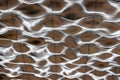 Liquid metal background texture ceiling silver roof Royalty Free Stock Photo