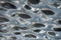 Liquid metal background texture ceiling silver roof Royalty Free Stock Photo