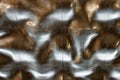 Liquid metal background texture ceiling silver roof Royalty Free Stock Photo