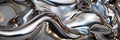 Liquid Metal 3d Shapes, Longing, Balance, Fluctuation Concept, Color Flowing Shapes