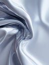 Liquid Metallic Silver Swirl on Soft White Gradient Creates an Abstract Visual Effect That Captivates the Viewer and Royalty Free Stock Photo