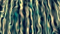 Liquid metallic surface. 3D abstract mercurial object. Fluid mercury swirl. Wavy organic smooth shape