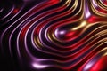 Liquid molten metal abstract wavy background with vibrant light reflects