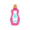 liquid mouthwash cartoon vector illustration Royalty Free Stock Photo