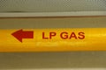 Liquid petroleum gas LPG pipe line and safety valve