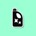 Liquid powder sticker style icon. Simple thin line, outline, glyph, flat vector of wash icons for ui and ux, website or mobile