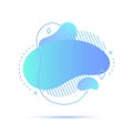 Liquid shape fluid text abstract banner vector Royalty Free Stock Photo