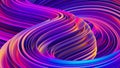 Liquid shapes abstract holographic 3D wavy background