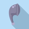 Liquid shower head icon flat vector. Room sign plumbing