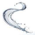 Liquid silver flow vector symbol isolated on transparent background Royalty Free Stock Photo