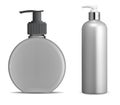 Liquid soap bottle mockup. Cosmetic shampoo dispenser Royalty Free Stock Photo