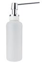 Liquid soap dispenser bottle made of white plastic Royalty Free Stock Photo
