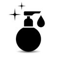 Liquid soap dispenser vector icon Royalty Free Stock Photo