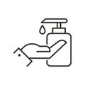 Liquid soap icon. Vector icon isolated